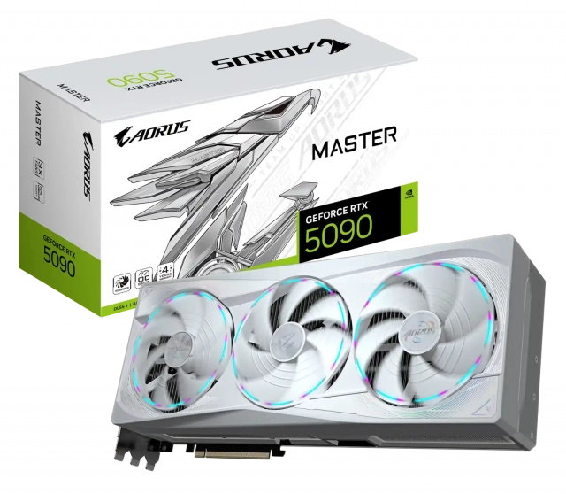 SVGA PCIE GIGABYTE AORUS GeForce RTX5090 MASTER ICE 32GB GV-N5090AORUSM ICE-32G
