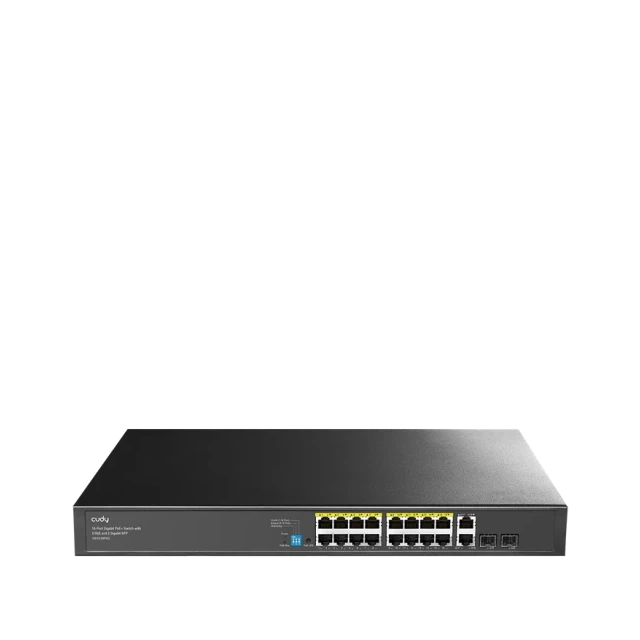 Svič 10/100/1000 16-port Cudy GS1018PS2/16 PoE+/2x Uplink/2x SFP/200W