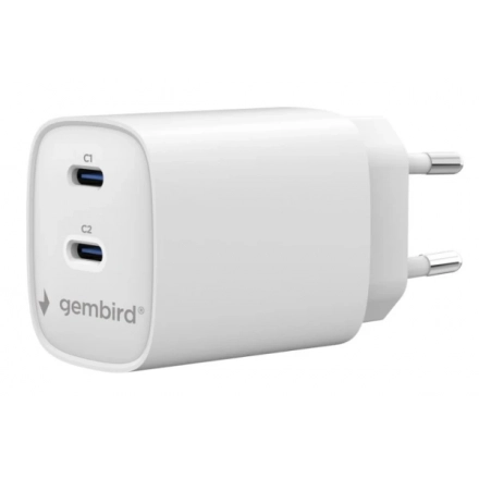 TA-UC-2C-PD45-01-W Gembird 2-port 45 W USB fast charger