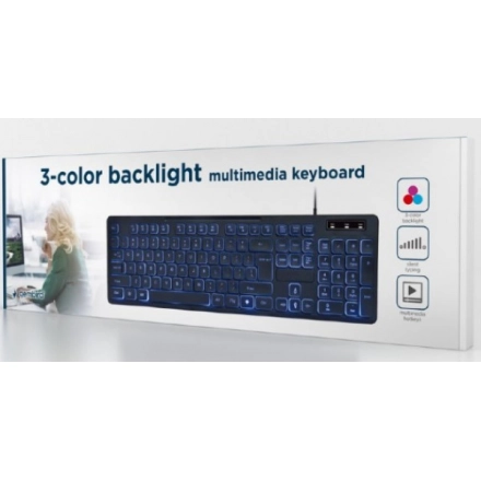 TASTATURA GEMBIRD KB-UML3-02 BACKLIGHT