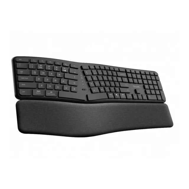 Tastatura TRUST KEYRA ERGO MULTI WRLS KEYBOARD US