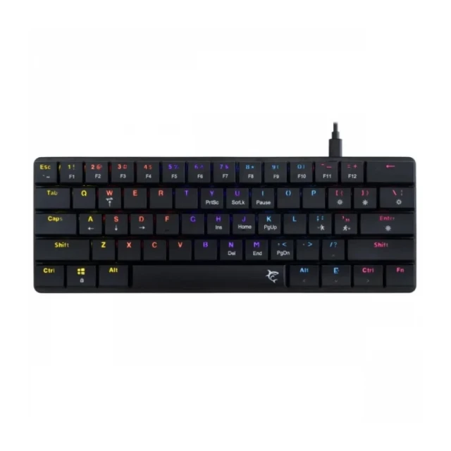 Tastatura White Shark NAGAMAKI 60/Mehanička/Crveni linearni svičevi/RGB/Crna/US