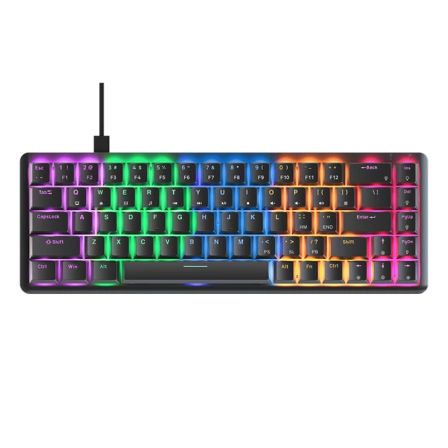 Tastatura žična gaming Rampage REBEL Low Profile mehanička crveni switch 38868