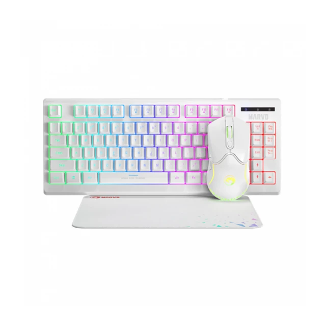 Tast+Mis USB MARVO CM310 WHITE GAMING