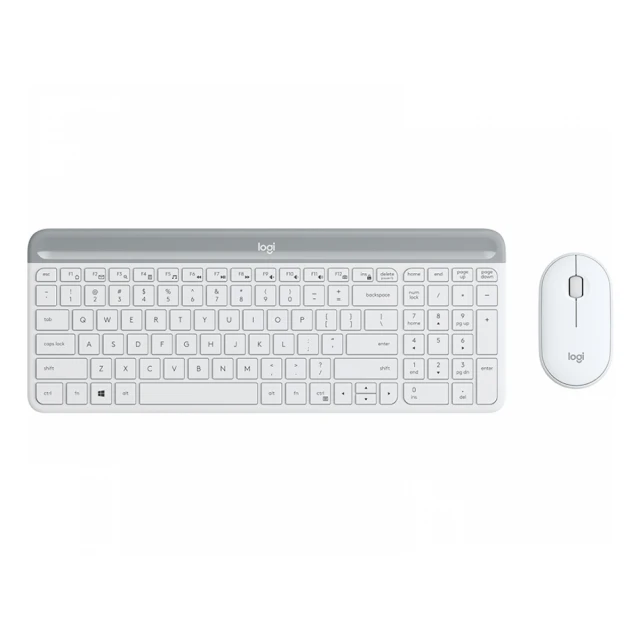 Tast+Mis USB Wireless Logitech MK470 Slim Combo OffWhite US