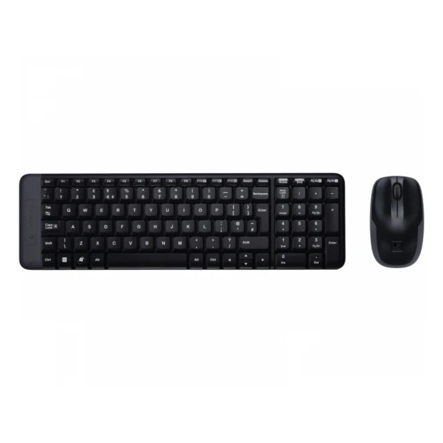 Tast+Mis USB Wireless Logitech MK220 US Cordless Black