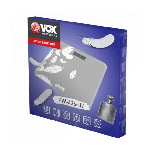 Telesna vaga VOX PW436-02 LCD, max.180KG