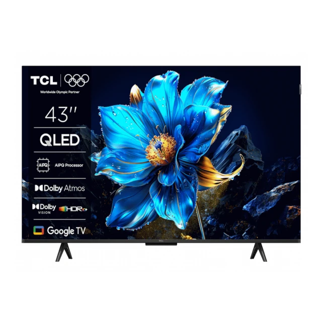 Televizor TCL 43P7K/QLED/43"/4K/60Hz/Google TV/crna
