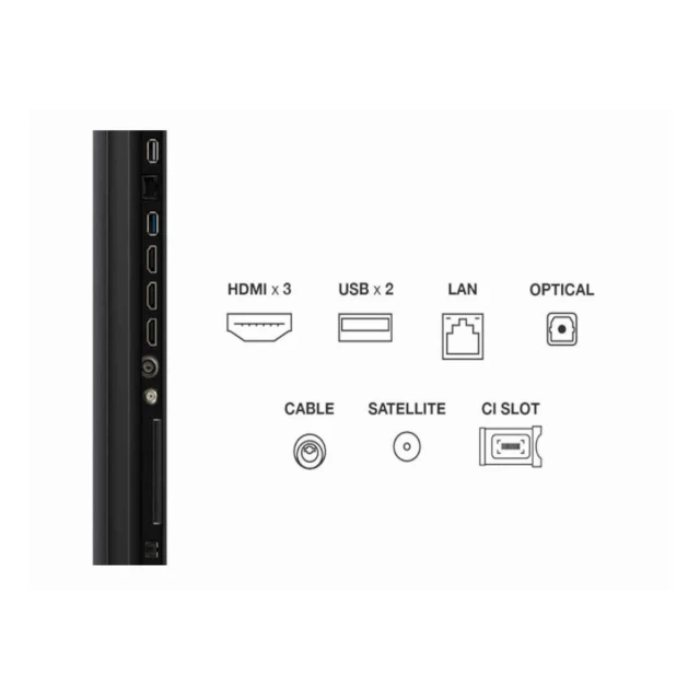 Televizor TCL 65C6KS/MiniLED/65"/4K/60Hz/Google TV/crna