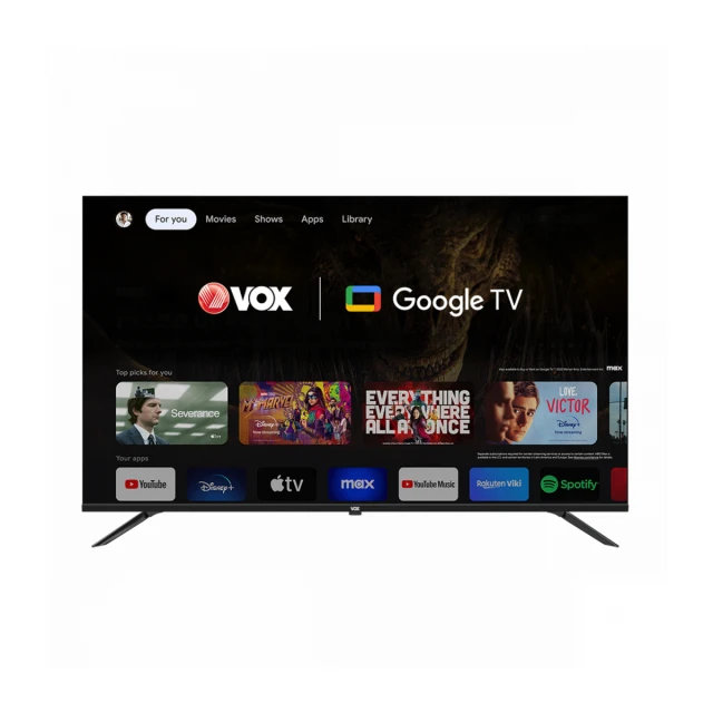Televizor Vox 50GTU090, LED, 4K UHD, 50''(127 cm), DVB-T2/C/S2