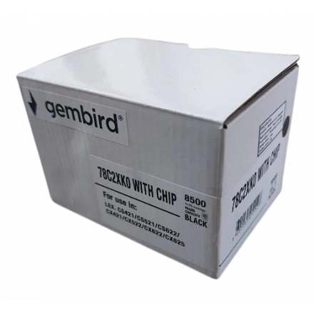 Toner Gembird 78C2XK0 zam. kaseta za Lexmark Black 8.5k (sa cipom)