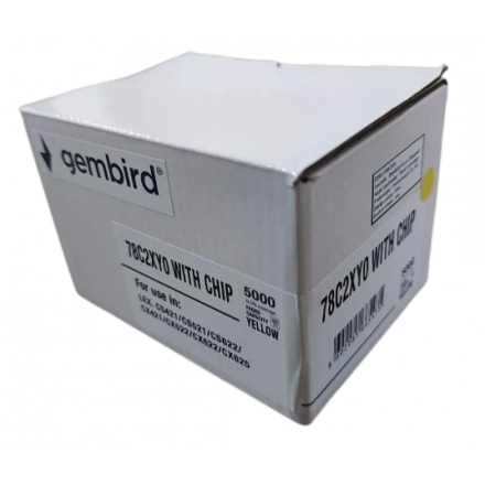 Toner Gembird 78C2XY0 zam. kaseta za Lexmark Yellow 5k (sa cipom)