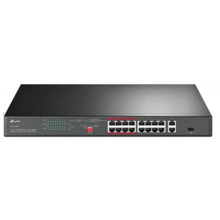 TP-LINK Switch TL-SL1218P POE 16 PORTA 10/100MBS + 2GIG LAN