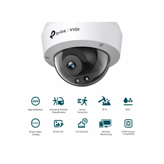 TP-LINK VIGI C240I-2.8mm, 4mpx Dom kamera, IR 30M 