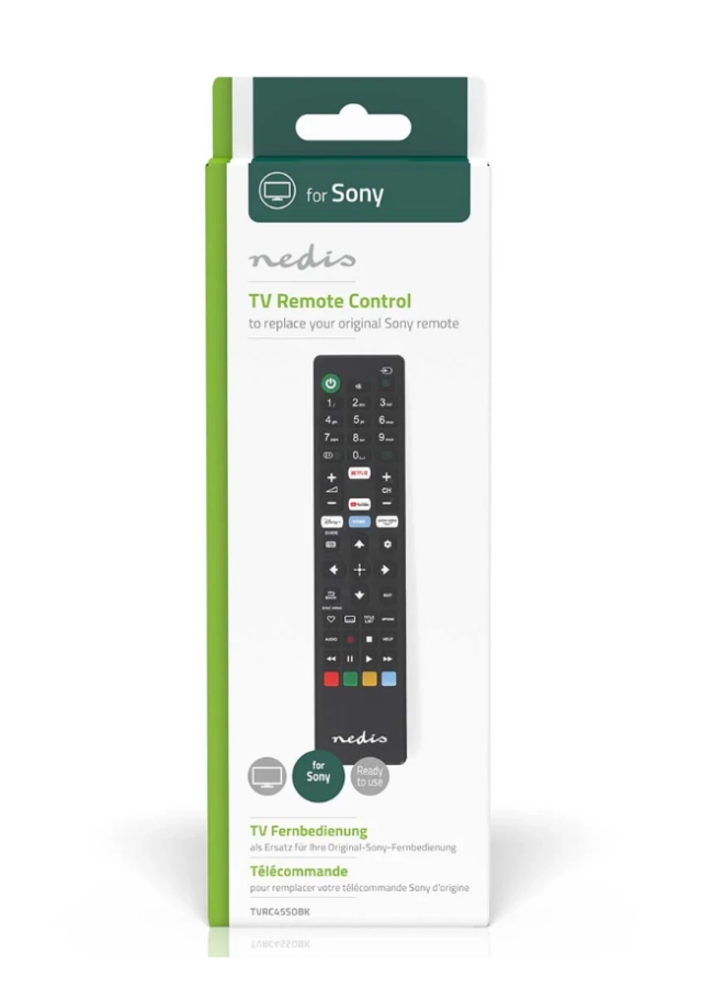 TVRC45SOBK Univerzalni daljinski upravljac za Sony,Amazon Prime/Disney+/Netflix/YouTube