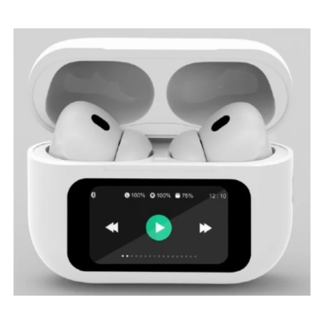 TWS-LCD-ANC-01-W Gembird bluetooth V5.1 slusalice, TWS, LCD display, Active Noise Cancelling, White