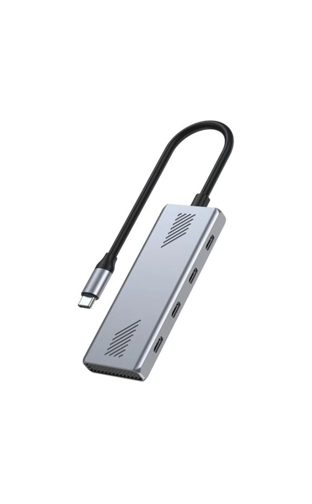 UHB-CM-U310-C4-01 Gembird razdelnik, IN-1 x USB Type-C (M) OUT-4 x USB Type-C (F)