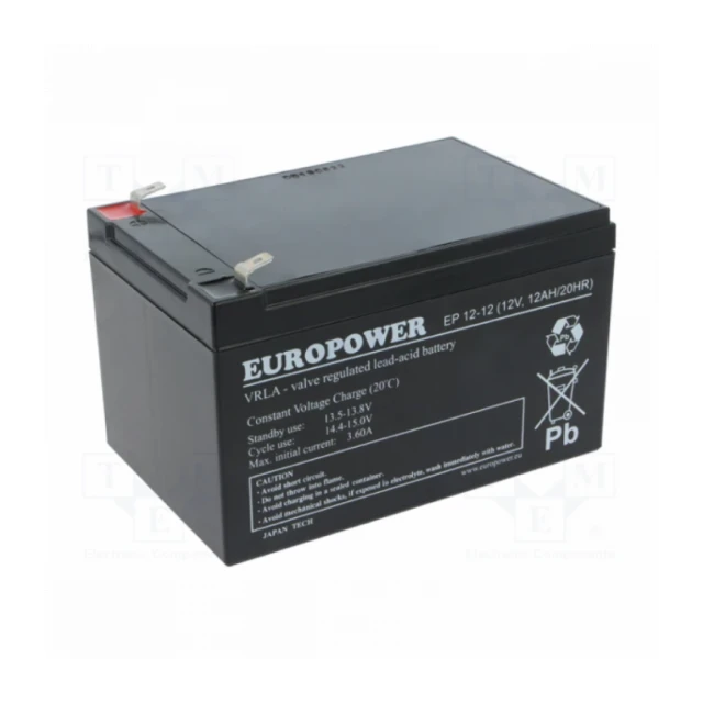 UPS Battery Europower ES12-12 12V 12Ah