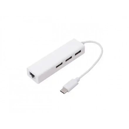 USB HUB LINKOM TIP C NA 3xUSB + UTP