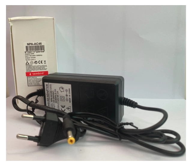 V. ADAPTER GEMBIRD NPA-AC46 12V 2A