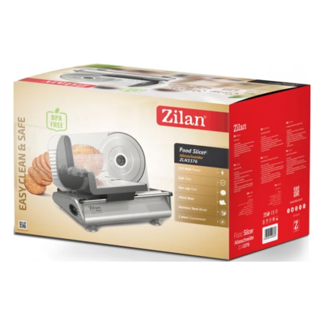 ZLN3376 Zilan Električna mesoreznica, 150 W, debljina reza 0-15 mm