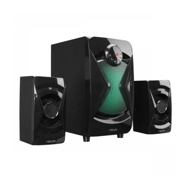 Zvučnici 2.1 Mikado MD-370BT 38W  Bluetooth crni