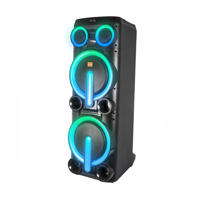 Zvucnik Mikado MD-103KP 200W, 12V 14000mAh USB, Bluetooth, micro SD crni